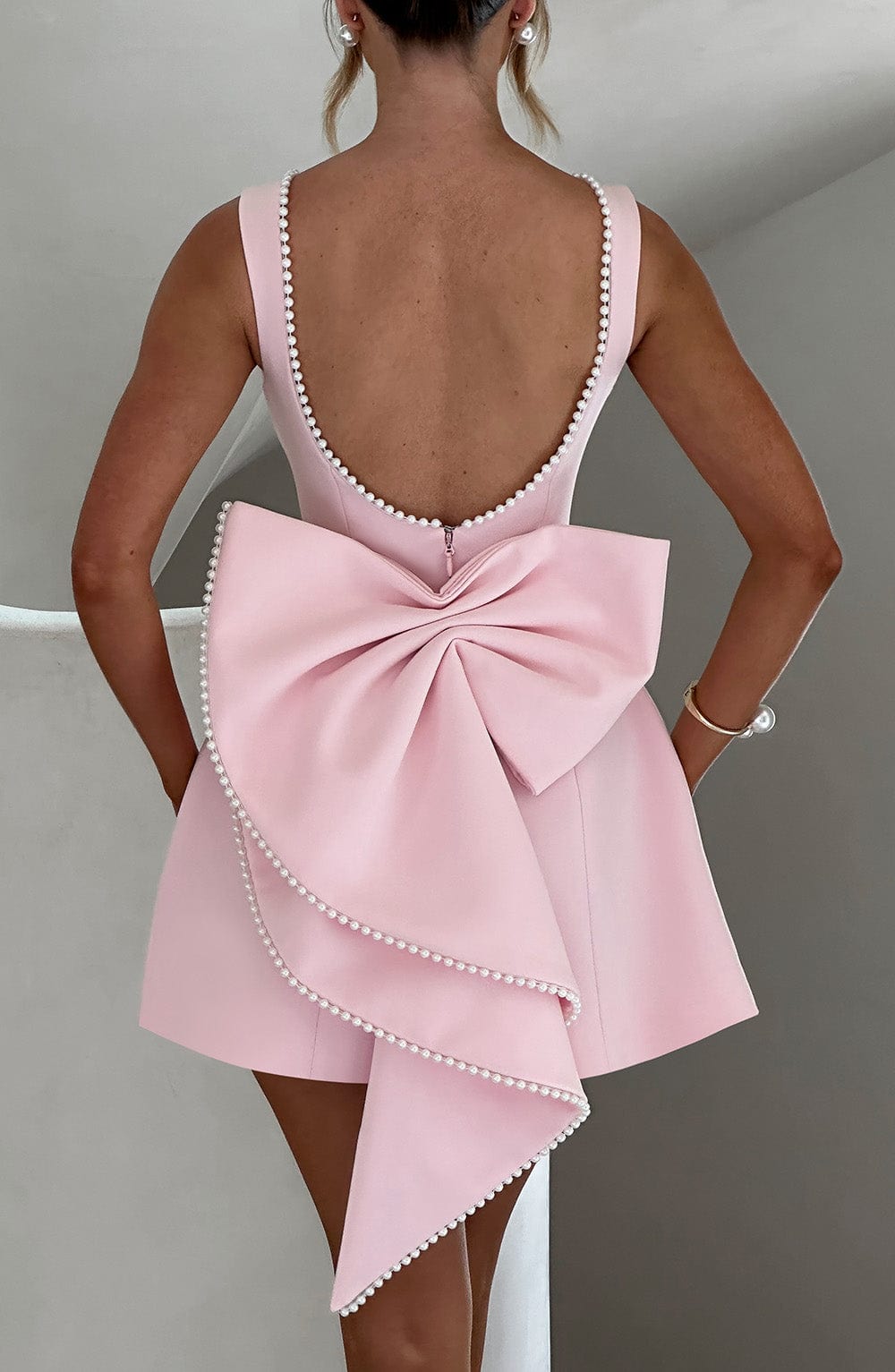 Amber | Women Wedding Guest Structured Mini Dress
