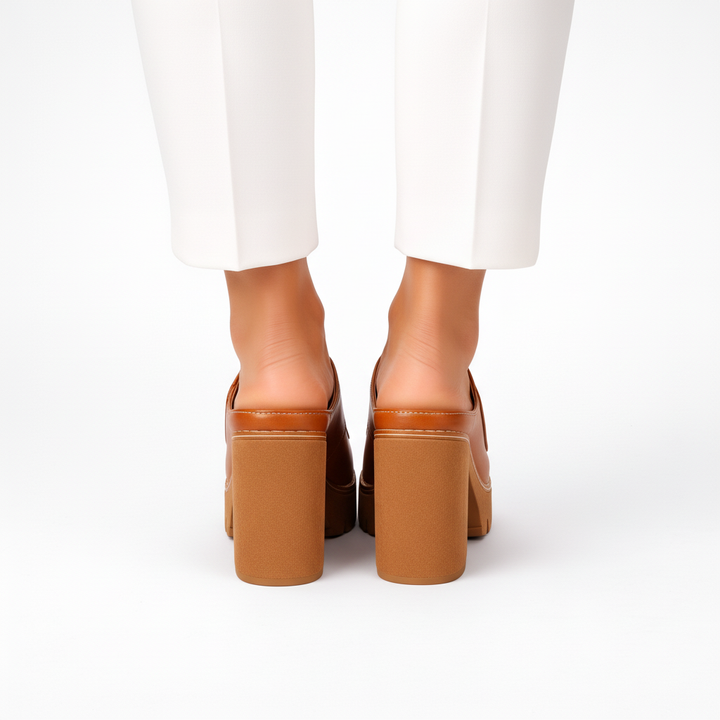 LOUISE™ | PLATFORM BLOCK HEEL MULES